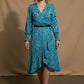 Vivian Floral Dress - Blue
