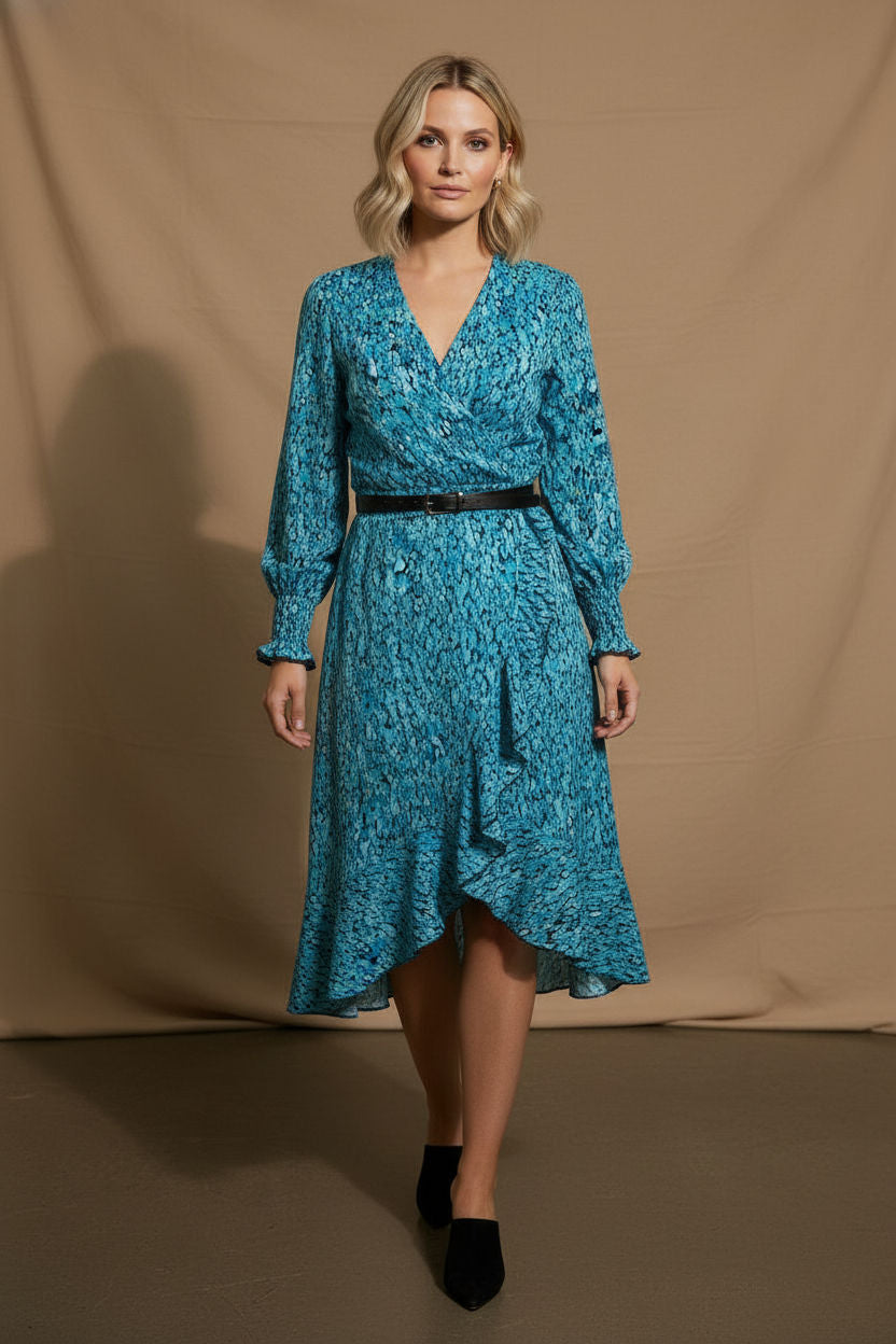 Vivian Floral Dress - Blue