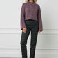 Tailored Check Wool Trousers - Dark Grey