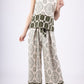 Joyce Printed Summer Set - Olive Green