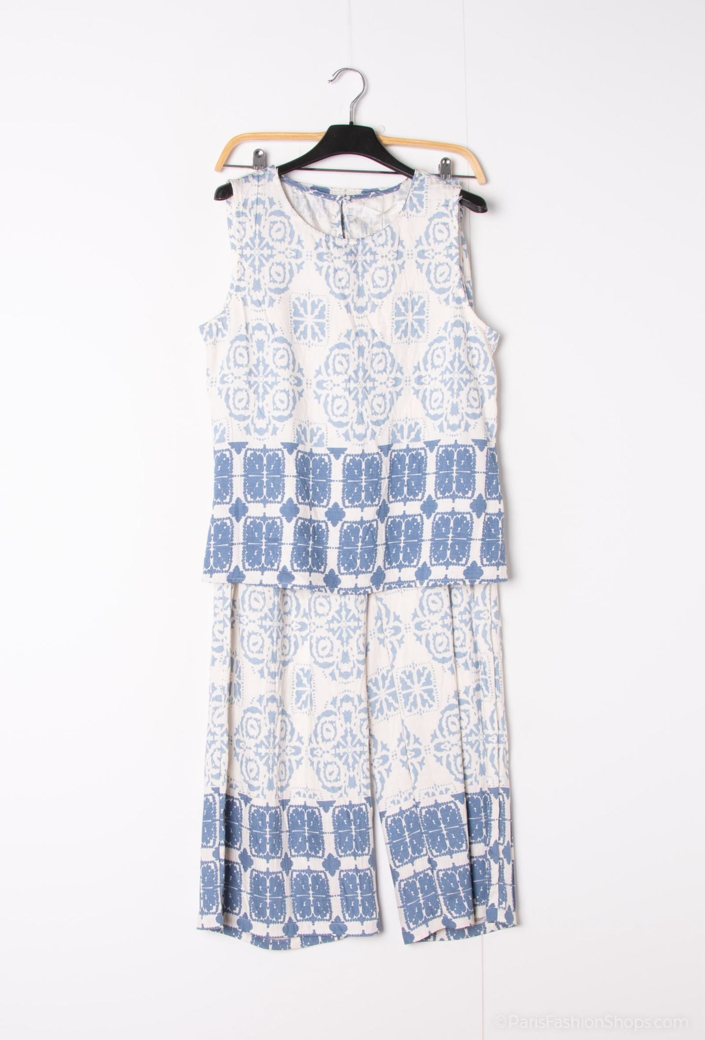 Joyce Printed Summer Set - Blue