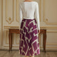 Jess Printed Skirt - Magenta