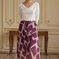 Jess Printed Skirt - Magenta