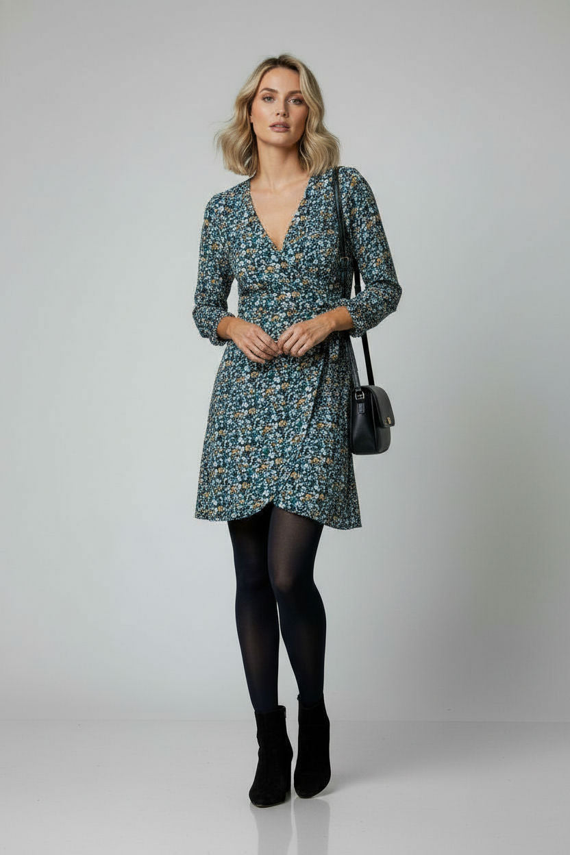 Vivian Printed Short Dress