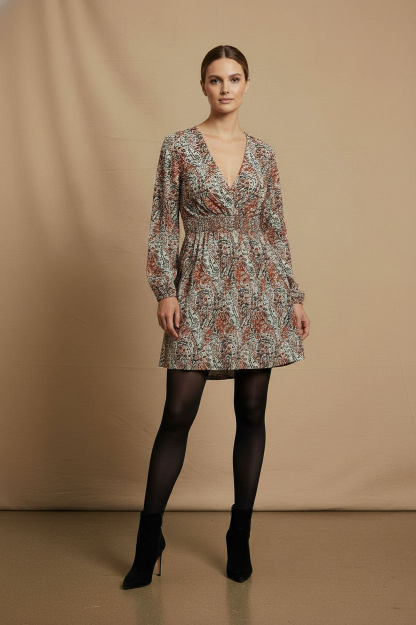 Nancy short printed dress