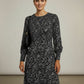 Florence Floral Printed Dress - Black