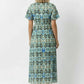 Emma Midi Printed Dress with Front Slit