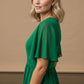 Lily Pleated Midi Dress - Green