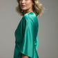 Dorah Satin Maxi Dress - Emerald