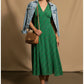 Valerie Floral Midi Dress - Green