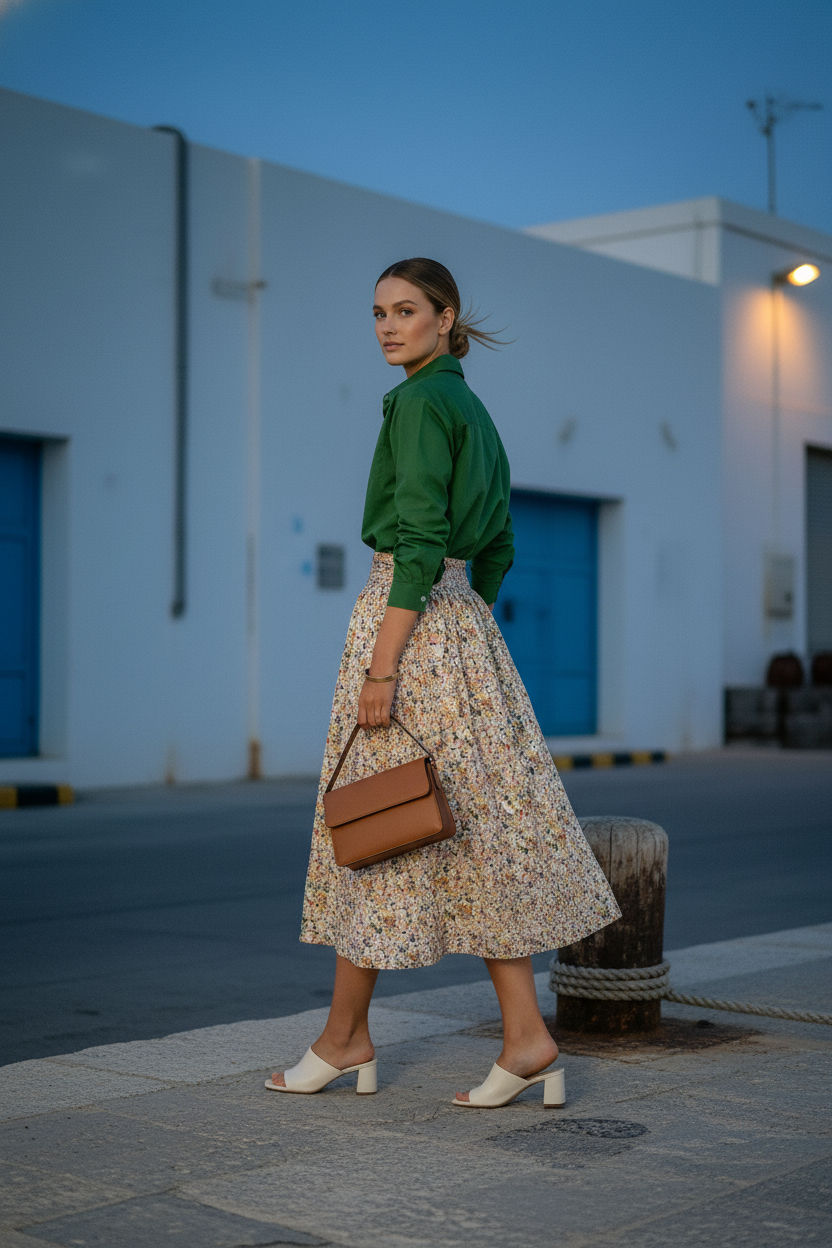Judy Floral Maxi Skirt
