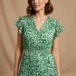 Maria Print Dress - Green
