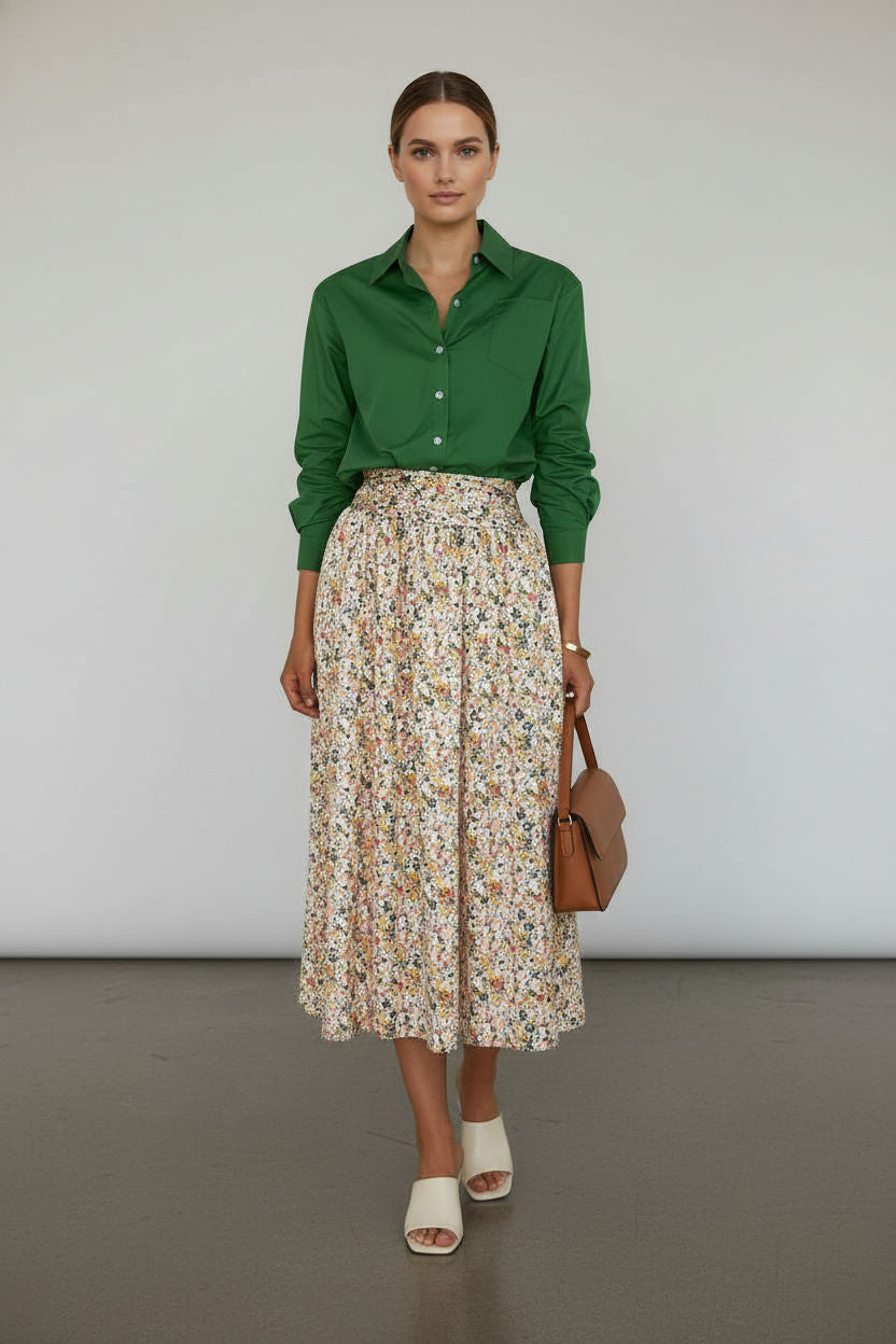 Judy Floral Maxi Skirt