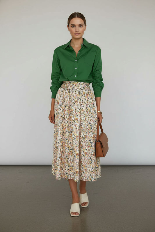 Judy Floral Maxi Skirt