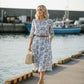 Elizabeth Oversized Maxi Dress - Blue