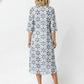 Elizabeth Oversized Maxi Dress - Blue