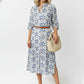 Elizabeth Oversized Maxi Dress - Blue