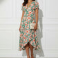Vivienne Floral Dress - Green and Orange