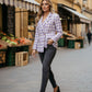 Martha Purple Check Blazer