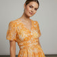 Michaella Printed Dress - Yellow