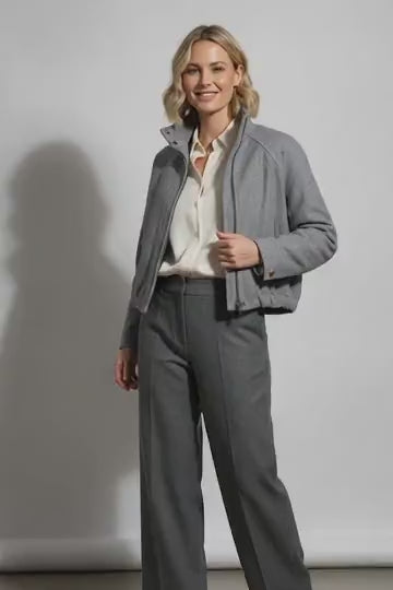 Ruth Bomber Jacket - Grey