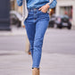 Masie Mom Fit Jeans - Blue