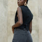 Masie Mom Fit Jeans - Dark Grey