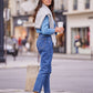Masie Mom Fit Jeans - Blue