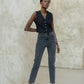 Masie Mom Fit Jeans - Dark Grey