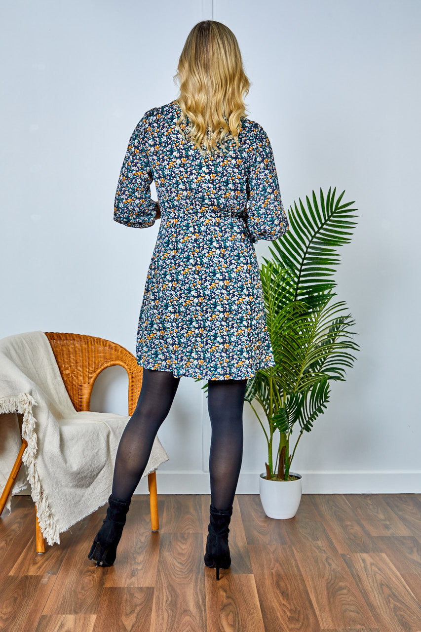 Vivian Printed Short Dress