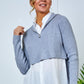 Tanya All In One Knit & Shirt - Grey