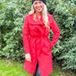 Sofia Belted Coat - red
